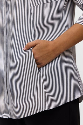 #color_black pinpoint stripe