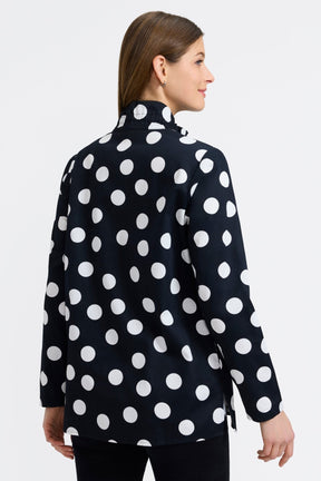 Carolina Polka Dot Long Sleeve Shirt Jacket