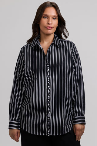 Charlie Plus Animal Border Long Sleeve Shirt