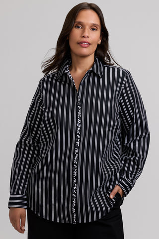 Charlie Plus Animal Border Long Sleeve Shirt