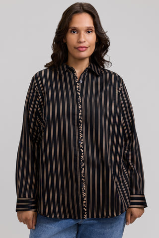 Charlie Plus Animal Border Long Sleeve Shirt