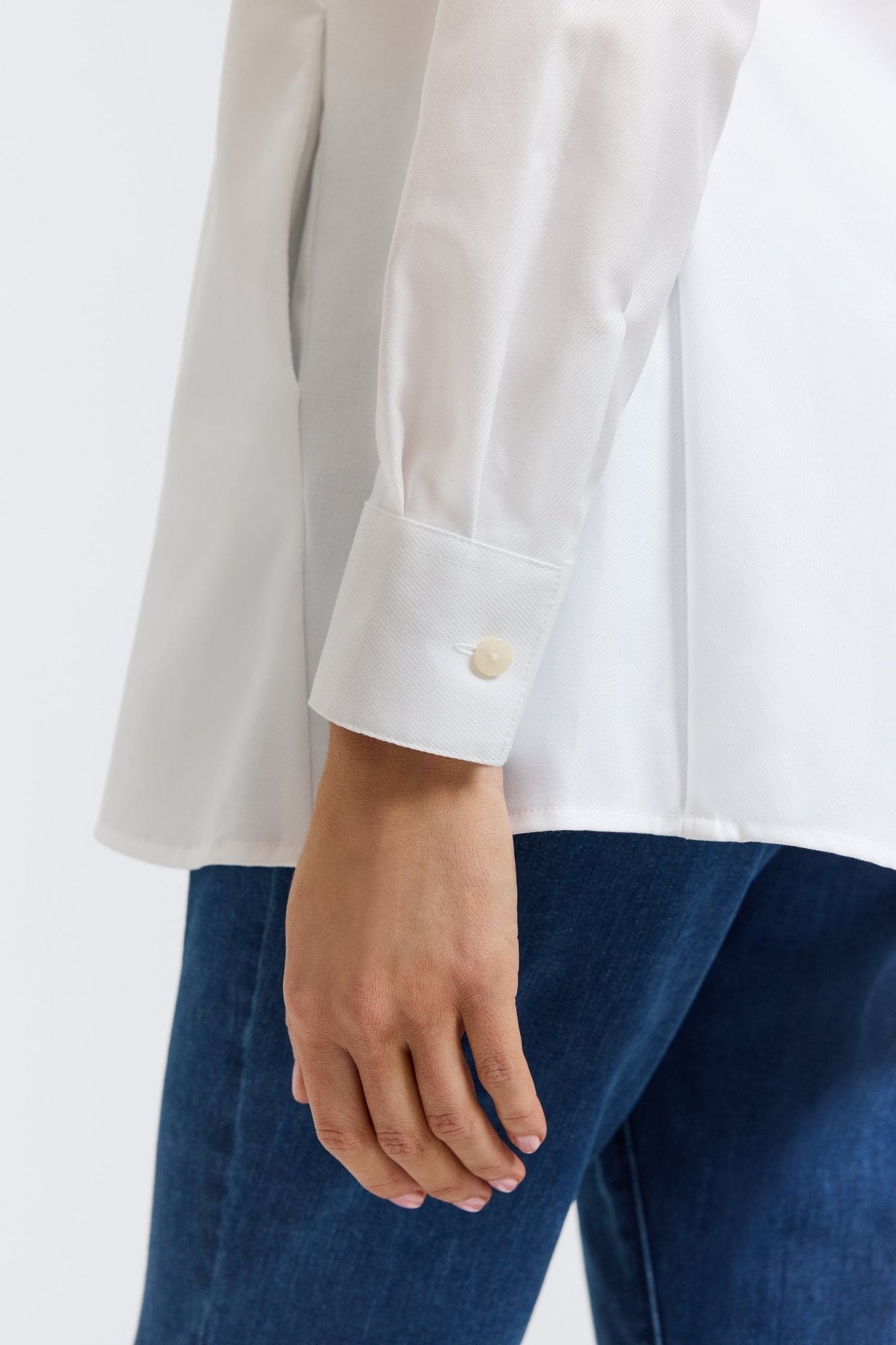 Cici Cavalry Twill Long Sleeve Tunic