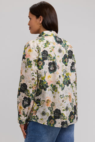 Hampton Plus Painted Bouquet Long Sleeve Shirt