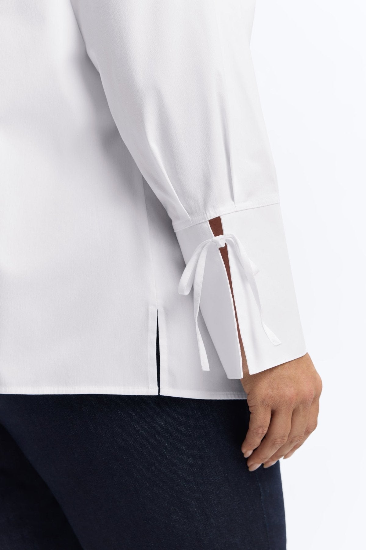 Carla Plus No Iron Stretch Long Sleeve Popover Shirt