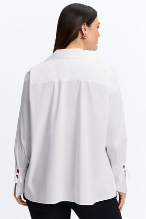 Carla Plus No Iron Stretch Long Sleeve Popover Shirt