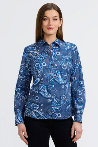 Hampton Denim Paisley Long Sleeve Shirt