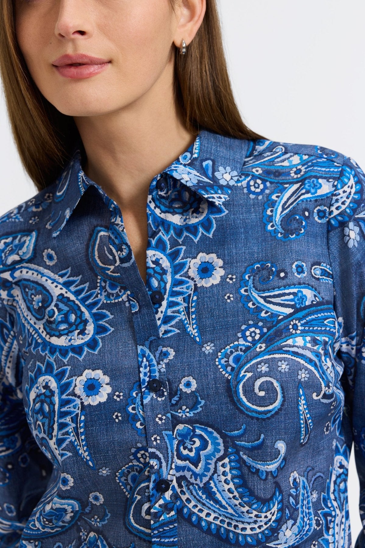 Hampton Denim Paisley Long Sleeve Shirt