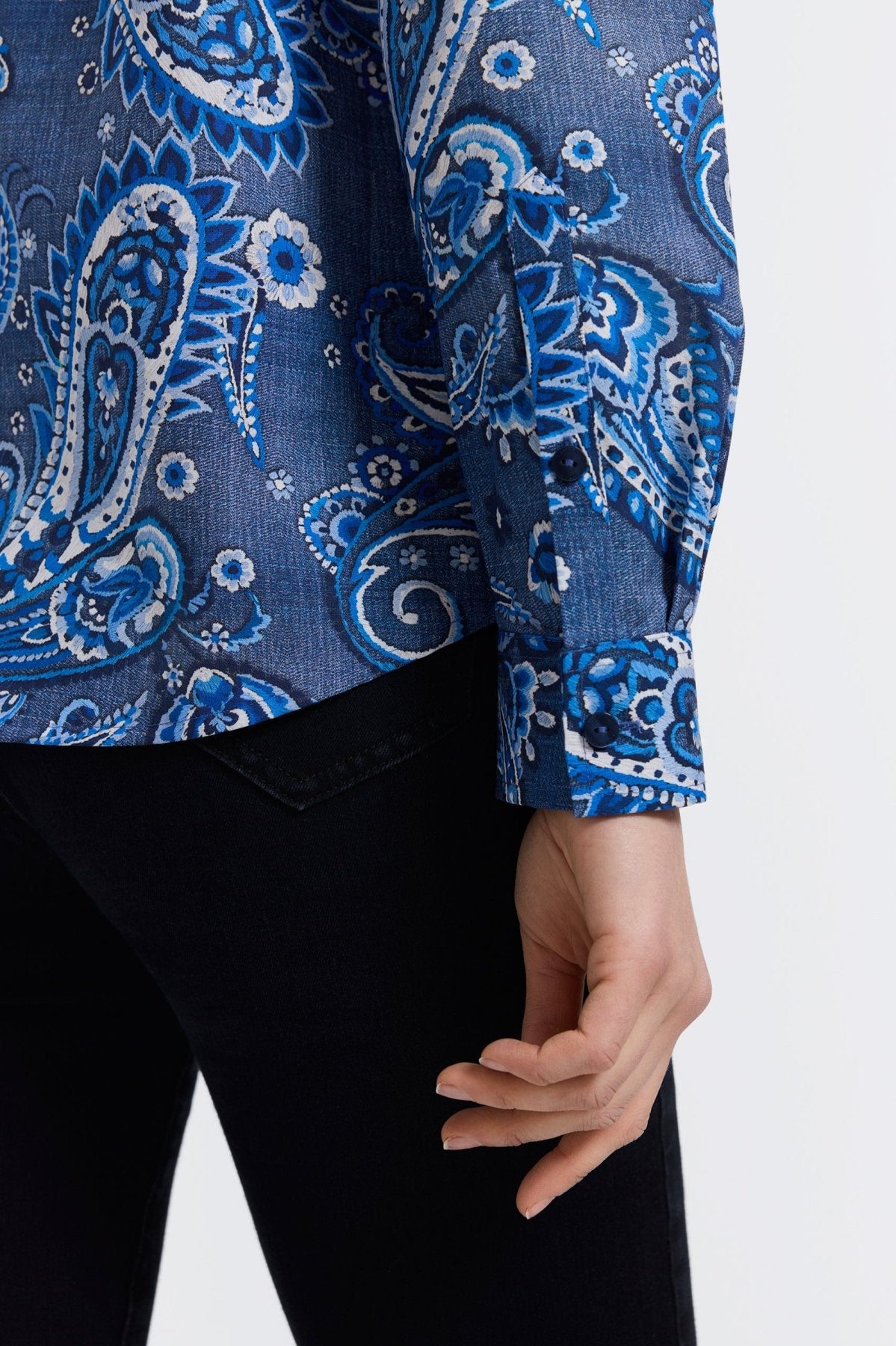 Hampton Denim Paisley Long Sleeve Shirt