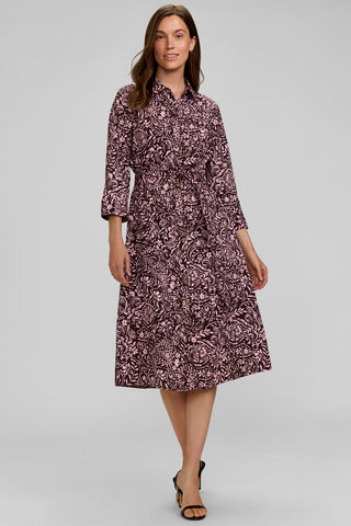 Fiona Petite Garden Paisley 3/4 Sleeve Dress