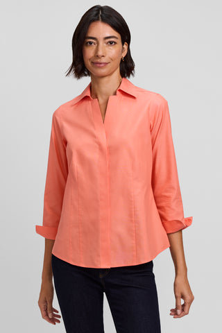 Taylor No Iron Pinpoint 3/4 Sleeve Shirt