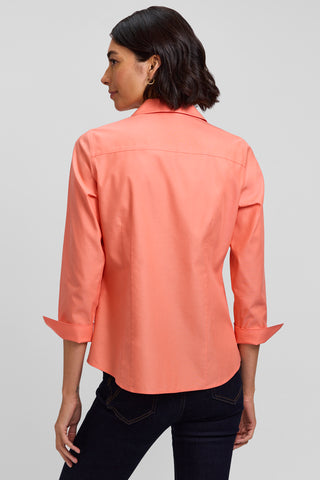 Taylor No Iron Pinpoint 3/4 Sleeve Shirt