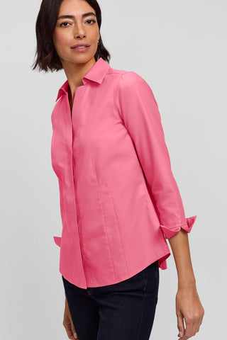 Taylor No Iron Pinpoint 3/4 Sleeve Shirt
