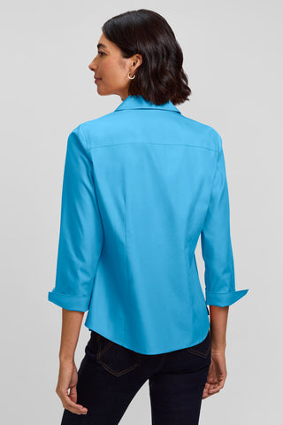 Taylor No Iron Pinpoint 3/4 Sleeve Shirt