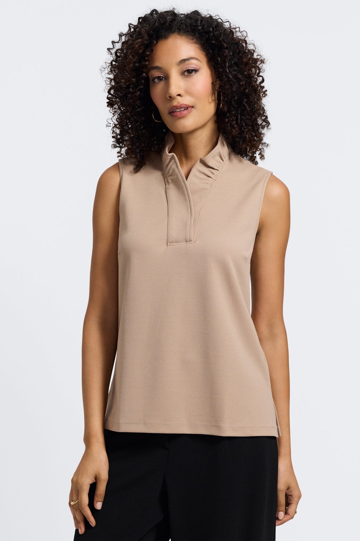 Tammy Knit Crepe Sleeveless Top