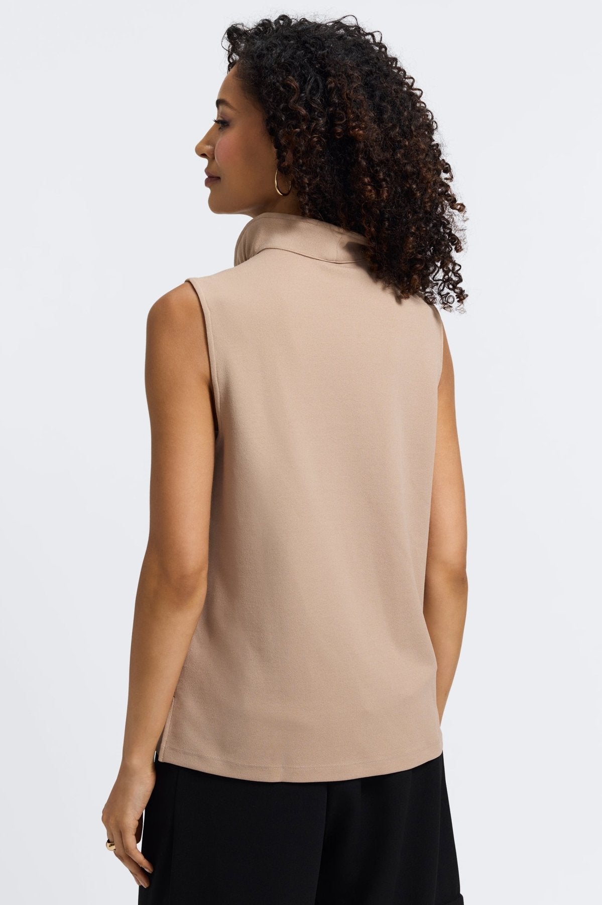 Tammy Knit Crepe Sleeveless Top