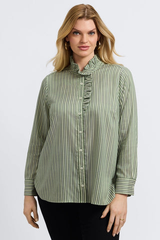 Sadie Plus Mini Stripe Long Sleeve Shirt