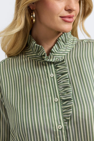 Sadie Plus Mini Stripe Long Sleeve Shirt