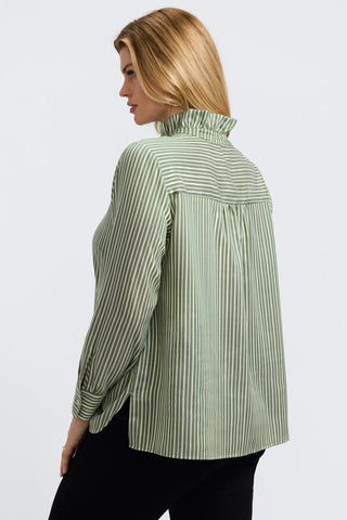 Sadie Plus Mini Stripe Long Sleeve Shirt