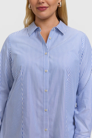#color_powder blue pinpoint stripe