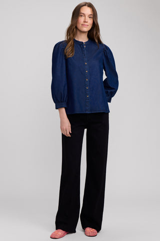 Helsa Denim 3/4 Sleeve Shirt