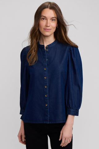 Helsa Denim 3/4 Sleeve Shirt