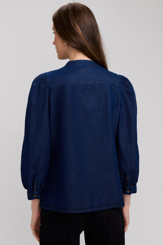 Helsa Denim 3/4 Sleeve Shirt