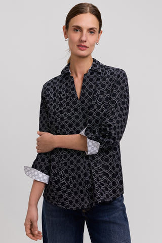 Taylor Square Links 3/4 Sleeve Shirt