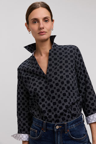 Taylor Square Links 3/4 Sleeve Shirt