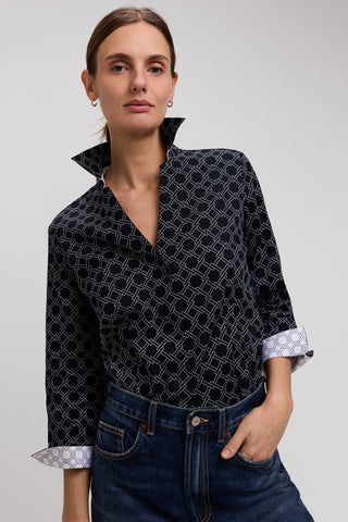 Taylor Square Links 3/4 Sleeve Shirt