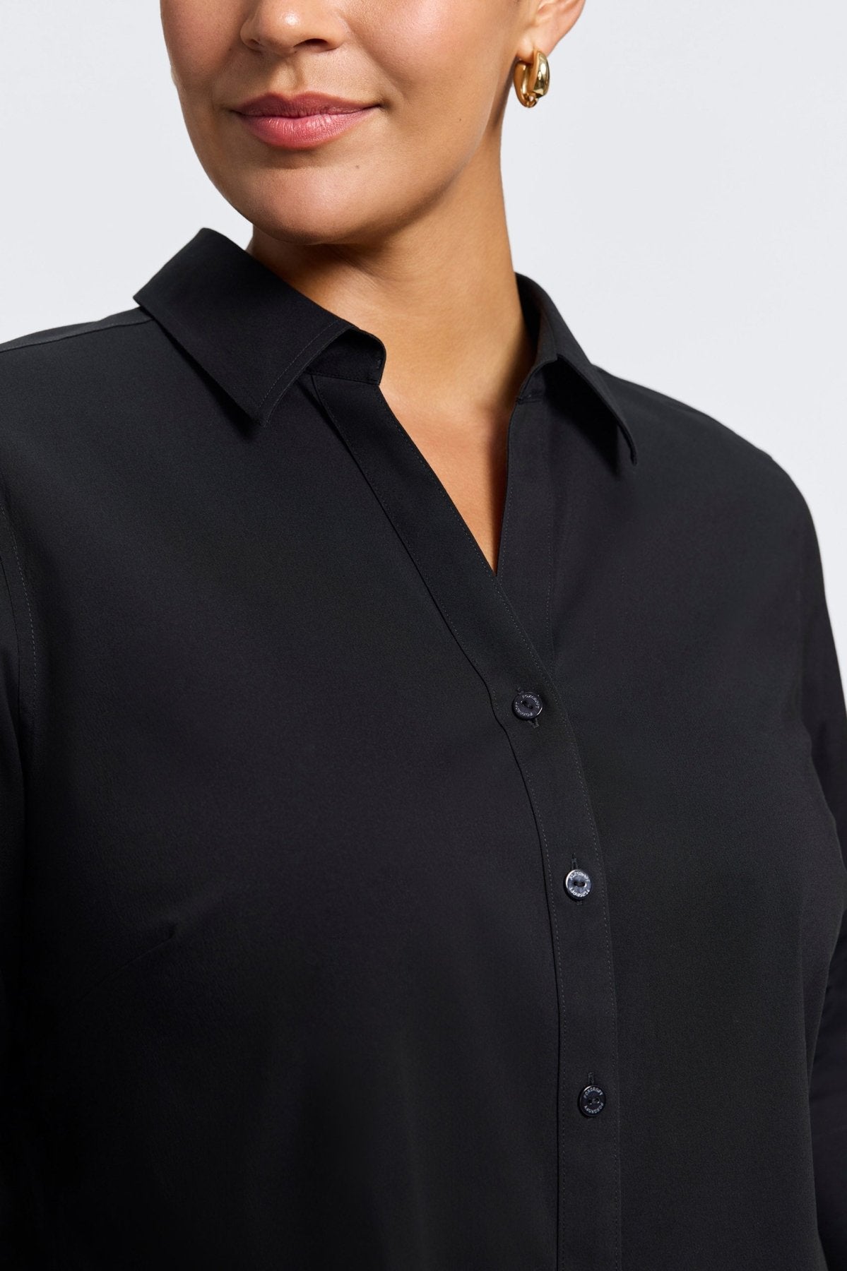 Mary Plus No Iron Stretch 3/4 Sleeve Shirt