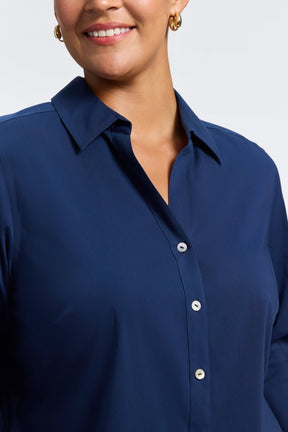 Mary Plus No Iron Stretch 3/4 Sleeve Shirt