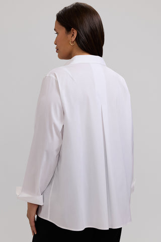 Agnes Plus No Iron Stretch Long Sleeve Popover Shirt
