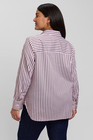Meghan Plus Stripe Long Sleeve Shirt