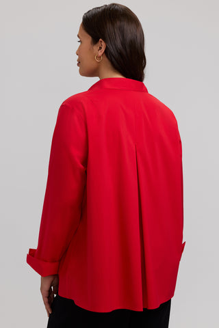 Agnes Plus No Iron Stretch Long Sleeve Popover Shirt