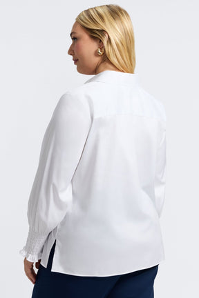Avril Plus Stretch Matte Sateen Long Sleeve Shirt
