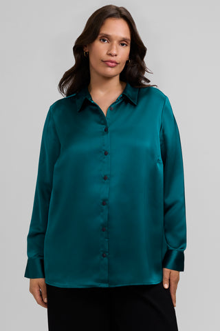 Bianca Plus Beyond Silk Long Sleeve Shirt