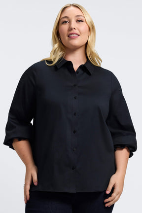 Avril Plus Stretch Matte Sateen Long Sleeve Shirt