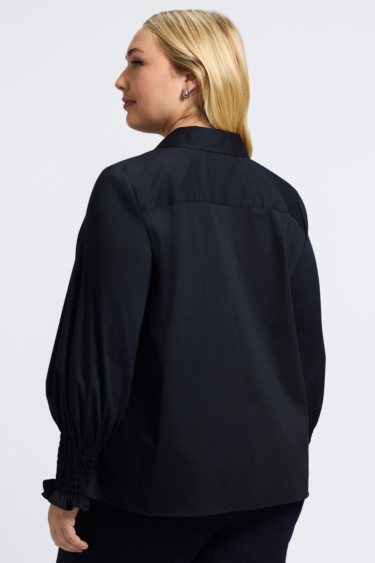 Avril Plus Stretch Matte Sateen Long Sleeve Shirt