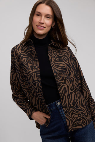 Hampton Jacquard Zebra Long Sleeve Shirt
