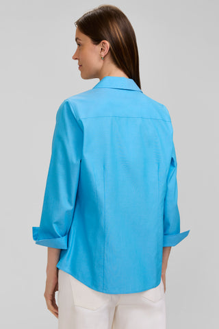 Taylor Petite No Iron Pinpoint 3/4 Sleeve Shirt