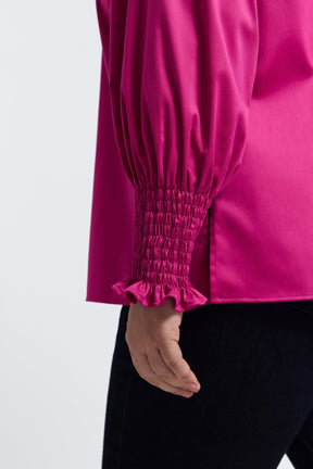 Avril Plus Stretch Matte Sateen Long Sleeve Shirt