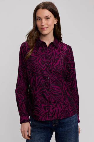 Hampton Jacquard Zebra Long Sleeve Shirt