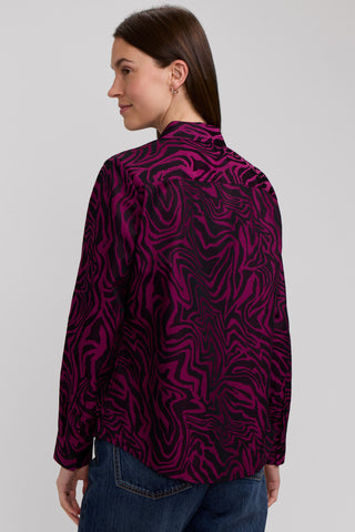 Hampton Jacquard Zebra Long Sleeve Shirt