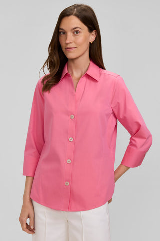Paityn No Iron Pinpoint 3/4 Sleeve Shirt