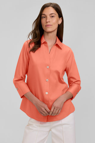 Paityn No Iron Pinpoint 3/4 Sleeve Shirt