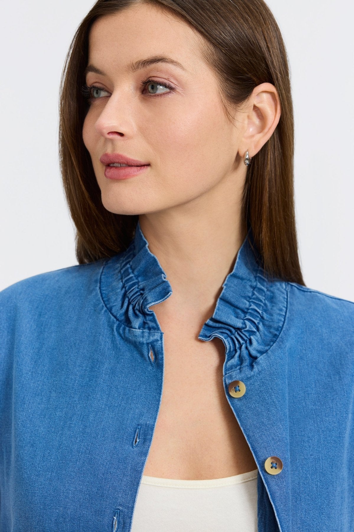 Carolina Tencel® Denim Long Sleeve Shirt Jacket