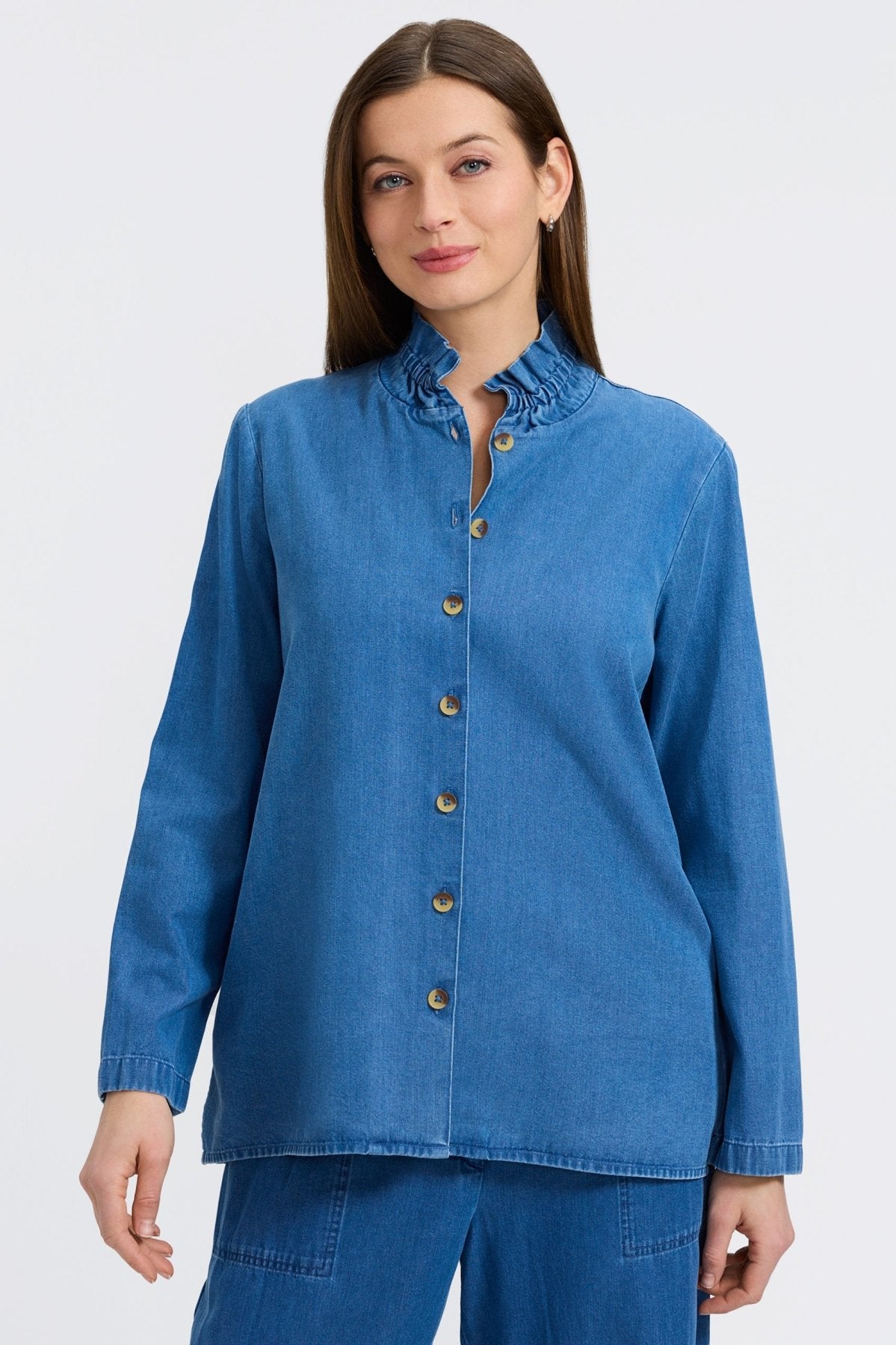 Carolina Tencel® Denim Long Sleeve Shirt Jacket