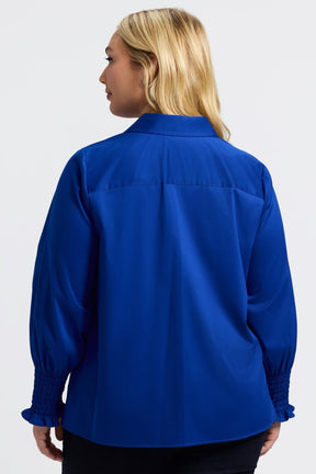 Avril Plus Stretch Matte Sateen Long Sleeve Shirt