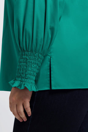 Avril Plus Stretch Matte Sateen Long Sleeve Shirt