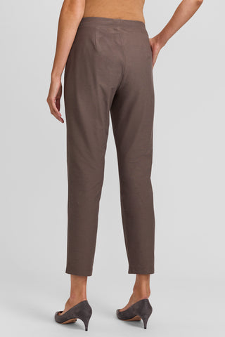 Washable Stretch Crepe Slim Ankle Pant